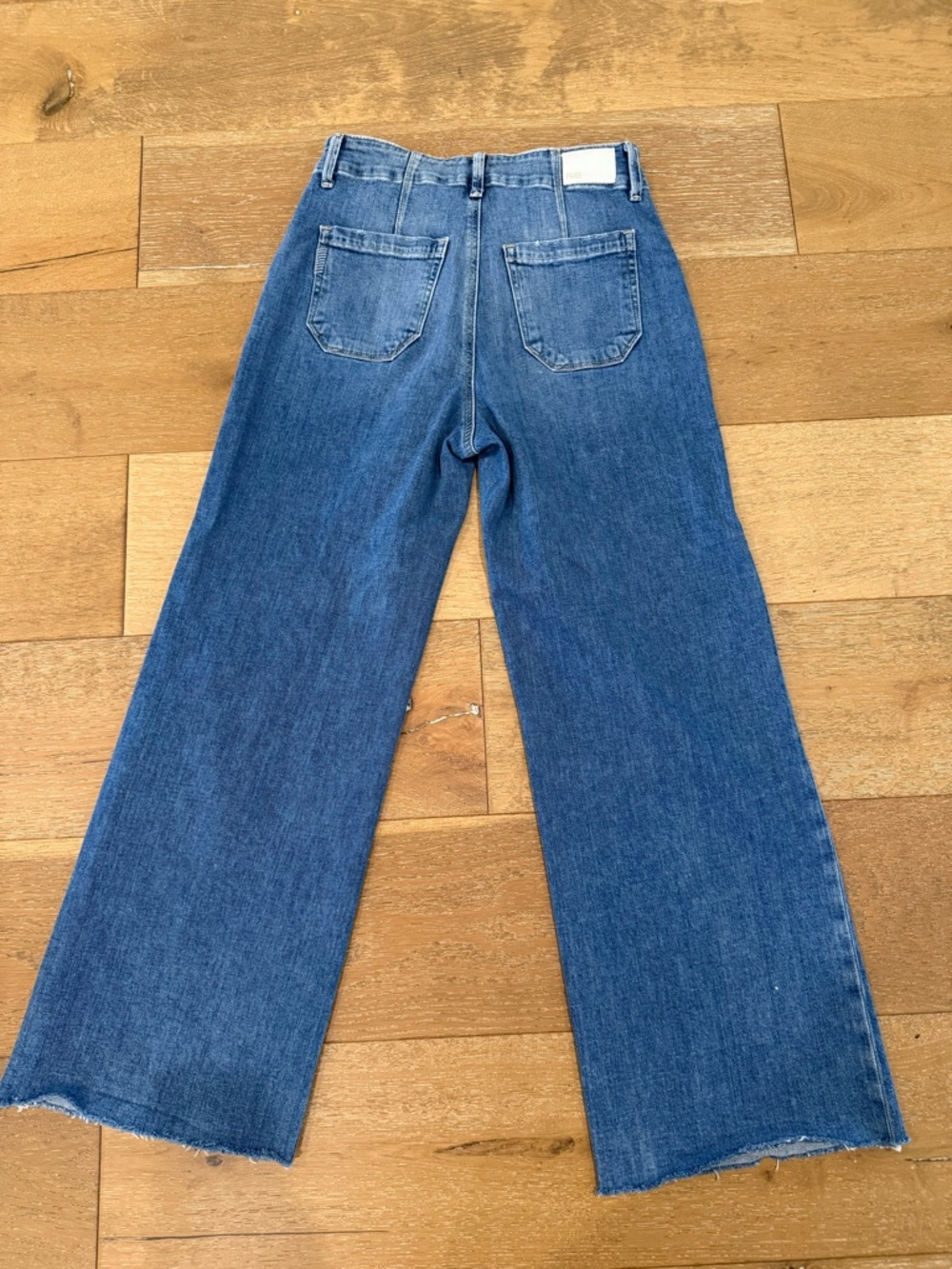 PAIGE Light Blue High-Rise Wide-Leg Jeans - Picture 5 of 5